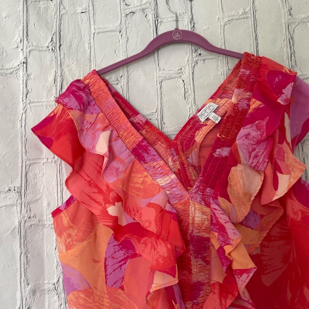 Sofia Vergara smocked ruffled blouse - image 6