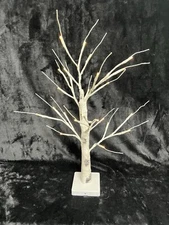 Lighted Birch Tree Pre Lit Tree Warm White Led Lights Christmas Tree 27”