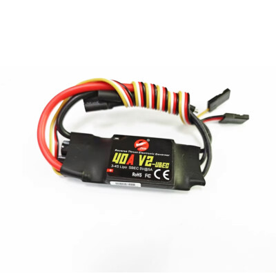 JMT 2-6S 40A 50A 80A 100A Brushless ESC Speed Controller With UBEC For  Aircraft