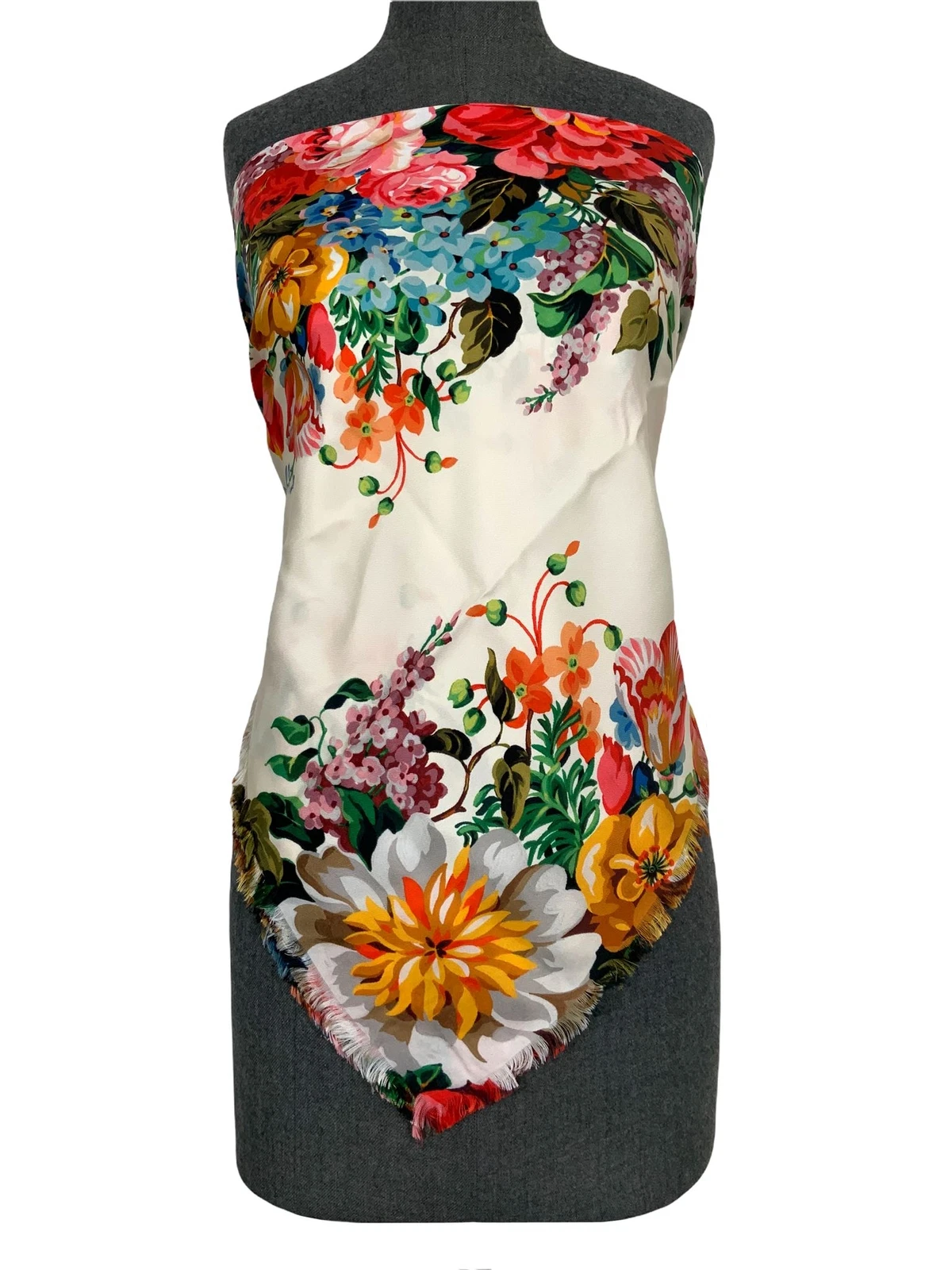 Foulard en soie imprimé floral Gucci Joséphine NEUF