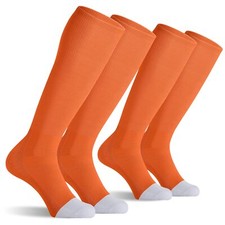 CELERSPORT 2 Pack Baseball Soccer Softball Socks For Youth Kids Men Women Mul...