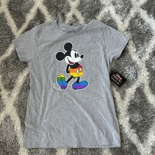 Disney Pride Collection Mickey Mouse T-Shirt Junior Sz XL 15 17 New W Tags