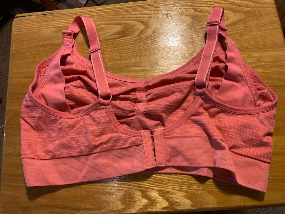 Motherhood Maternity Seamless Nursing Bra Pink Orange Women’s 2X eBay