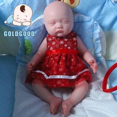 Reborn Baby Dolls Sleeping Baby Girl Full Platinum