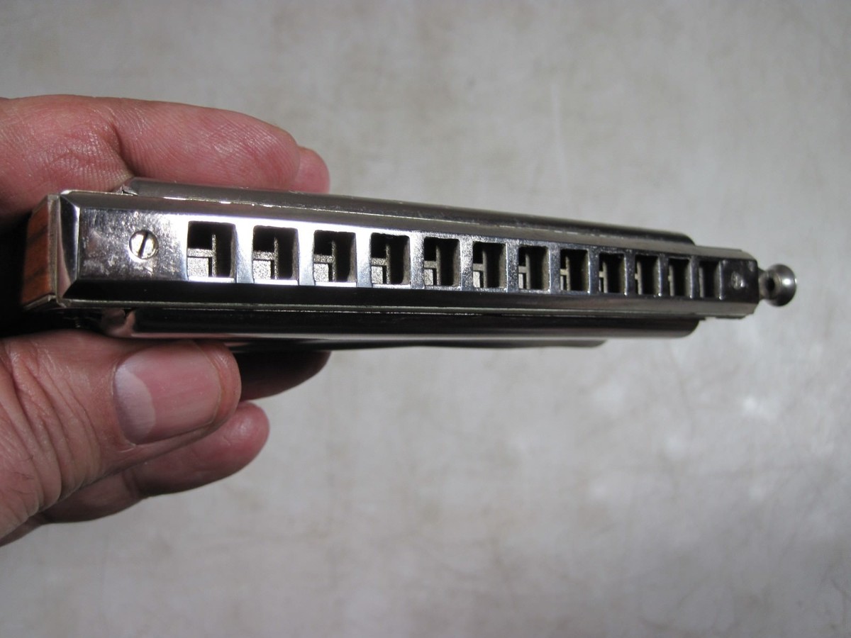 Vintage M Hohner Super Chromonica Chromatic Harmonica Key Of C
