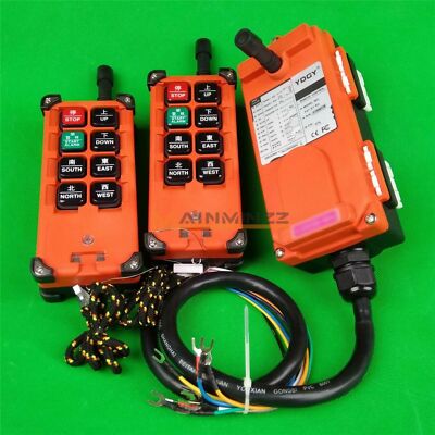 36V F21-E1B Double Emitters Hoist Crane Radio Wireless Remote Control AC