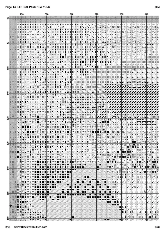 Central Park New York 834 Chart Counted Cross Stitch Pattern DMC - Image 4 of 4
