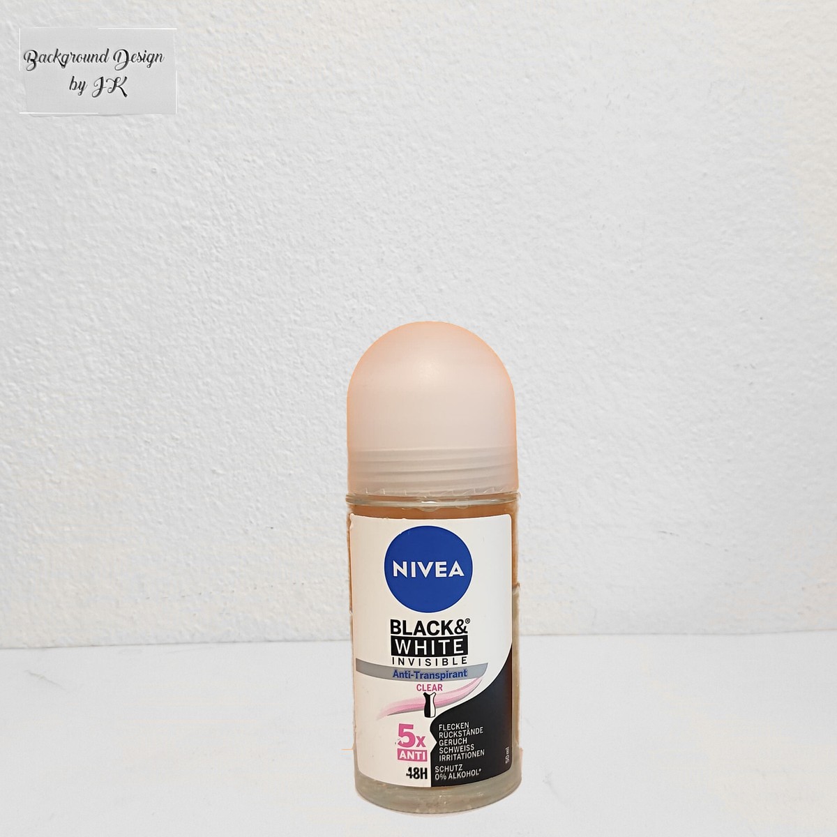 Nivea Invisible Für Schwarz & Weiß Deo Roll-On – 48h Schutz, Hinterlässt Keine Weißen Spuren, 6 X 50 Ml