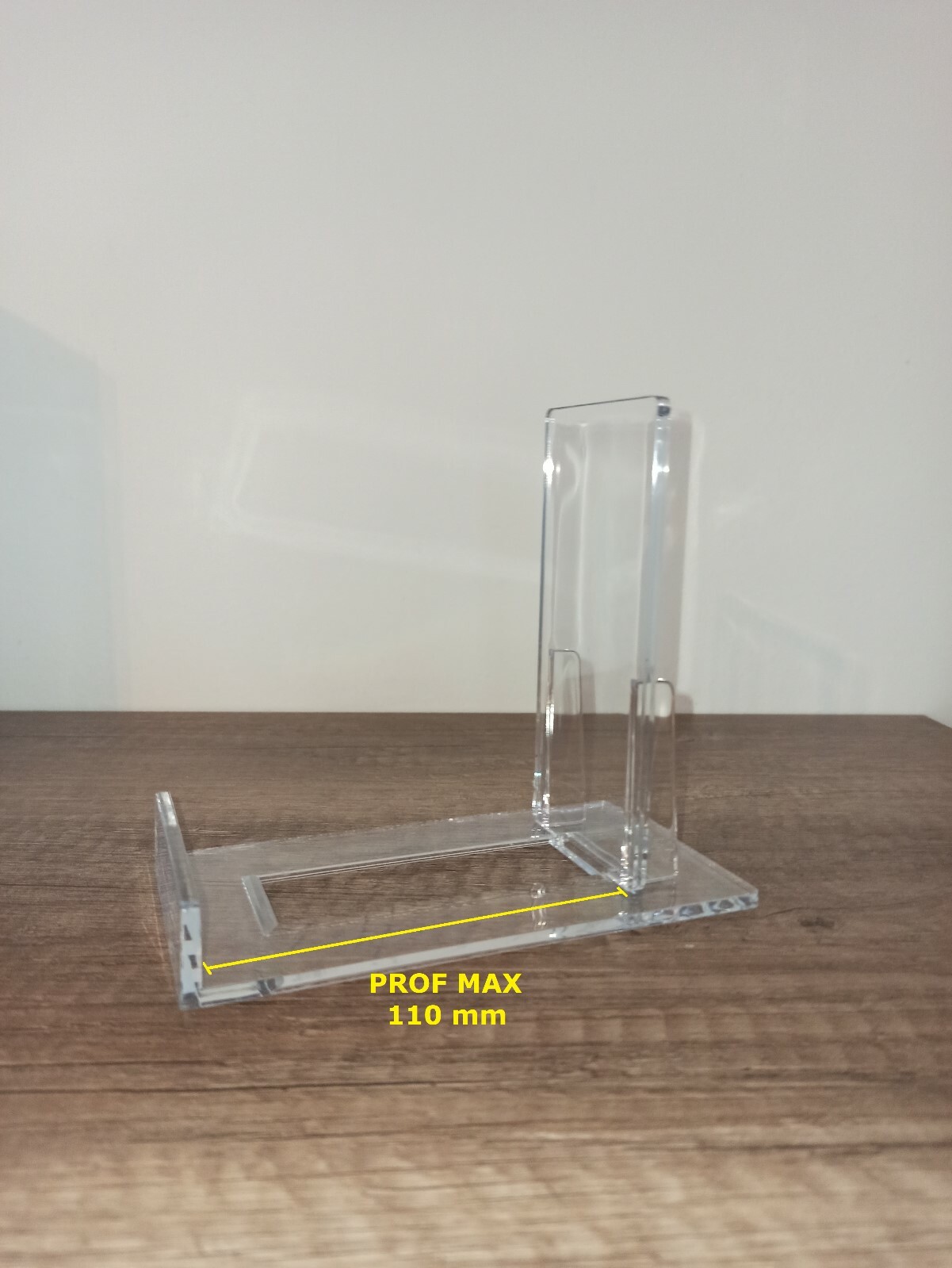 Espositore verticale trasparente in plexiglass foto 4