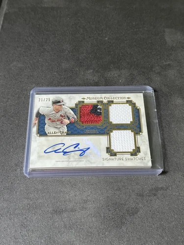 Allen Craig 2014 Topps Museum Collection Signature Swatches Gold Patch Auto /25