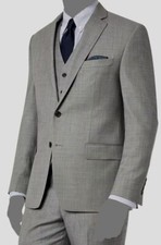  450 Ralph Lauren Men Gray Classic-Fit Wool Sport Coat Suit Jacket Blazer Sz 42S