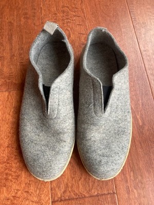 Bill Ringa Ease Reykjavik Mens Shoes Size 43 US 10 Gray Felted Wool Slippers