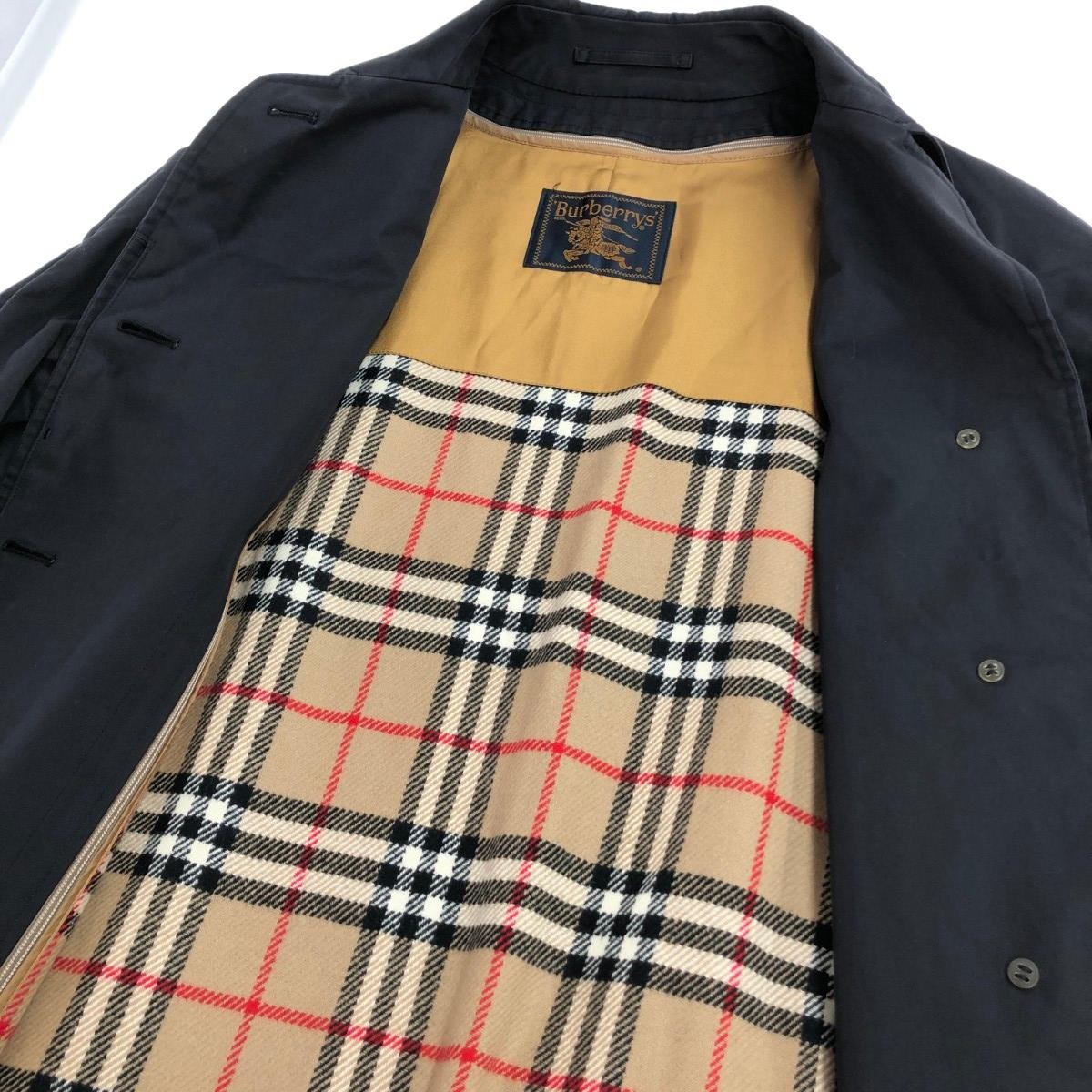 Burberry's Burberry's Balmakaan Coat Size: 7A Nova Check Liner Black Women's [Us thumbnail 4