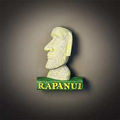 Easter Island Rapanui Moai 3D Tourist Souvenir Resin Refrigerator Fridge Magnet
