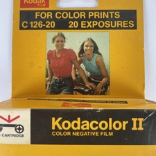 Kodak Color Film Kodacolor II C 126-20 New Sealed Expired 8/1982 NOS Vintage
