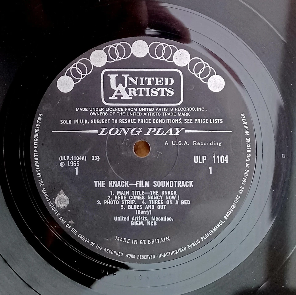 JOHN BARRY " THE KNACK " MONSTER RARE ORIG UK MONO ONLY SOUNDTRACK 1G1M STAMPERS - Image 4 of 4