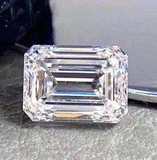 3.00 Ct CVD Certified Lab Grown Diamond Emerald Cut D Color VVS1 Loose Diamond