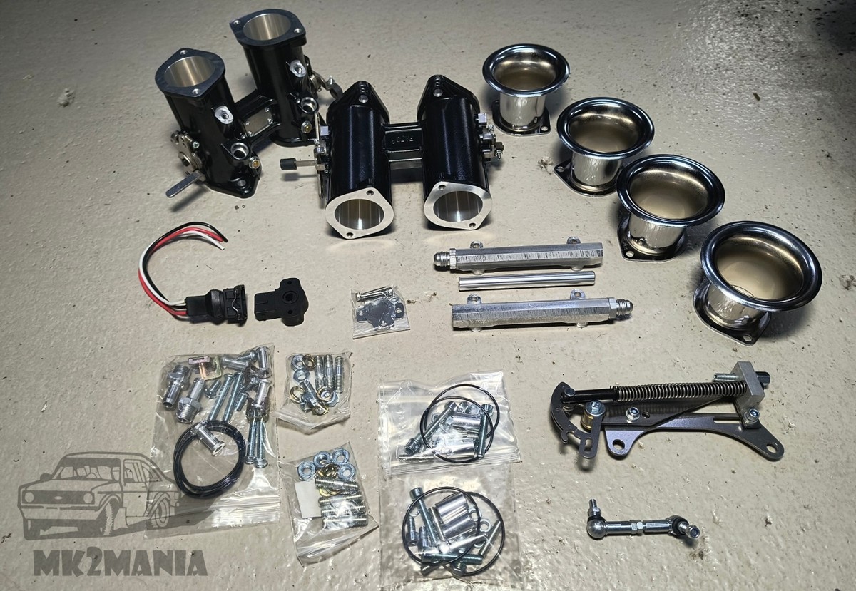 NEW ST170 ZETEC 45 MM DCOE THROTTLE BODY KIT ITB JENVEY INLET