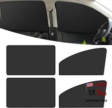 Car Side Window Sun Shade, Sunproof Heat Insulation Car Window 4 PCS Black