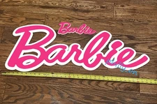 Barbie 3D Famous Doll Logo Shape Wood Sign Size 6” - 35” Decoration Party Sign