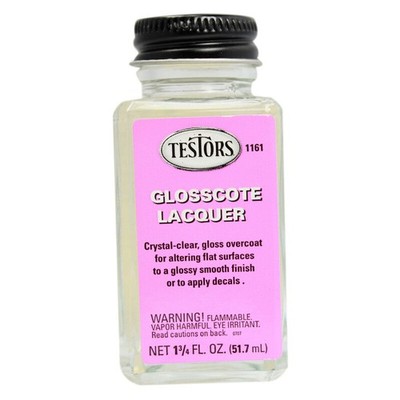Testors 1161X Glosscote Lacquer 1-3/4 oz Smooth, Rich High Gloss Finish