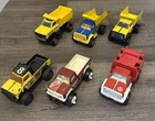 LOT (6) Vintage Tonka Nylint Pick-Up Truck, TNT, Dump Trucks, and Fire truck.