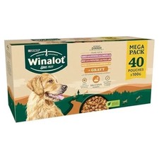 Winalot Sunday Dinner Dog Food Pouches 40 x 100g 3.38 per kilo