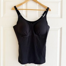Honeylove Liftwear Cami Tank Top Black Adjustable Straps Shapewear Size 1X