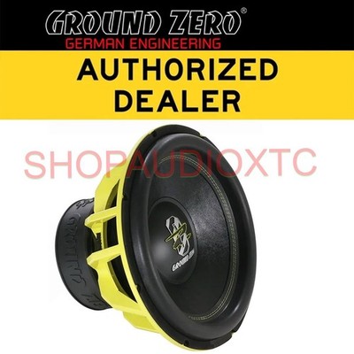 GROUND ZERO GZHW 38XSPL-D1 38 cm / 15  high quality SPL subwoofer 2000W RMS 