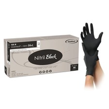 MaiMed Nitril Black Einweghandschuhe Einmalhandschuhe Schwarz 100 St&uuml;ck Gr. M, L