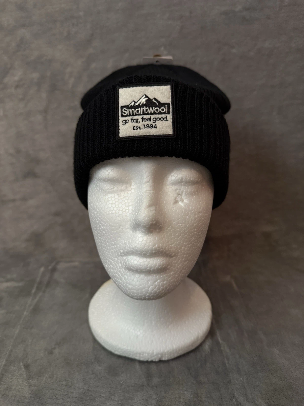 Smartwool Merino Wool Blend Patch Beanie Heather Black Unisex