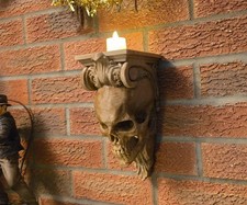 Skull corbel wall shelf Gothic decoration
