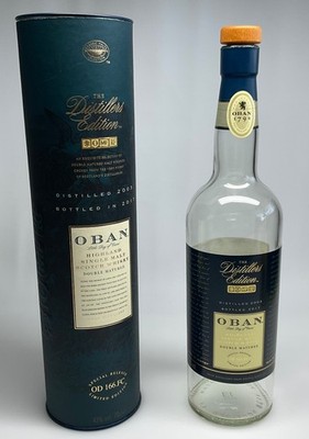 Oban Single Malt Scotch Whisky distillers edition 2017 Empty Bottle & Tube