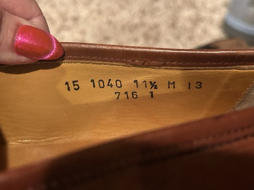 JOHNSTON & MURPHY Cellini Leather Kiltie Loafers w/Tassels Brown. 11.5 - Picture 10 of 10
