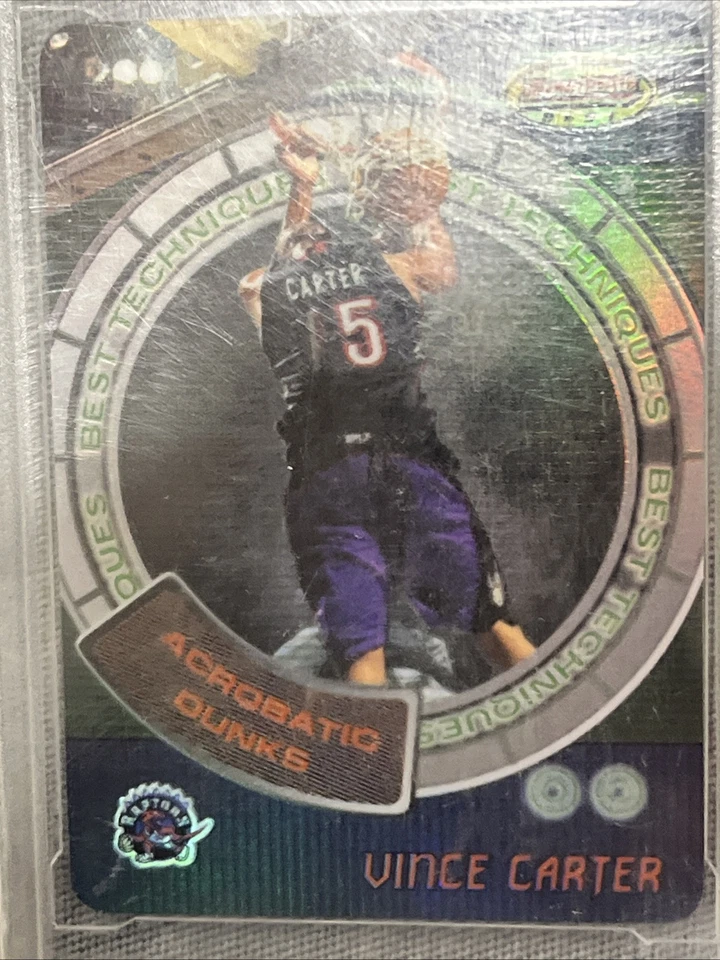 Topps Bowman Best Bt4 2000 refractor Vince Carter PSA 9 Foto 3 de 4