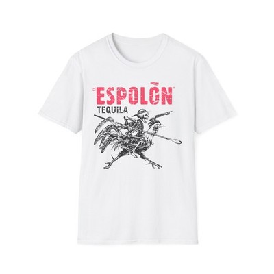 Espolón Tequila Skeleton Rooster T-Shirt | Vintage Distressed Logo