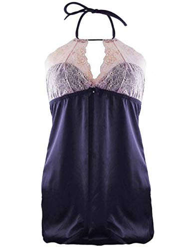 L - 14 Pour Moi Envy Chemise Nightwear Nightdress 43007 Navy/Slate UK Large 14