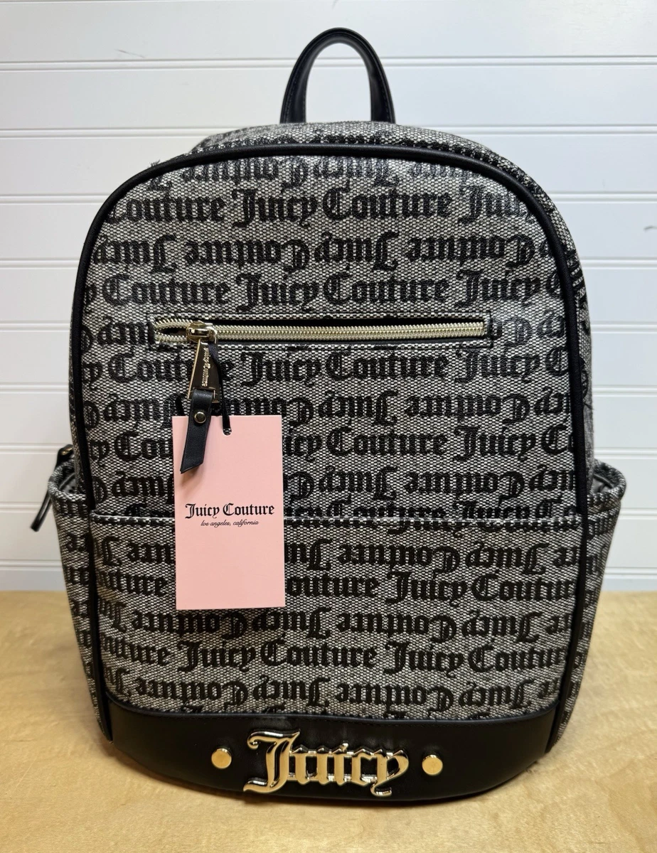 Juicy Couture large embossed black backpack NWT Juicy Couture | Bags | Nwt Juicy Couture Embossed Black  main image 3