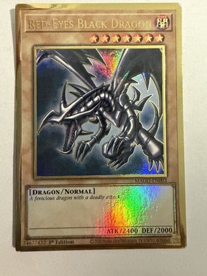 Red-Eyes Black Dragon MAGO-EN003 1st Edition MAXIMUM GOLD RARE Yu-Gi-Oh! - LP