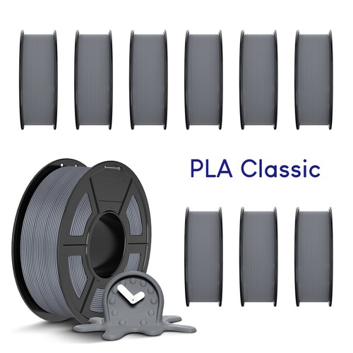 JAYO 10*1.1kg/roll Gray PLA Classic 1.75mm 3D Printer Filament Better Toughness