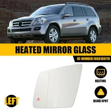 LEFT Driver Side Rearview Mirror Glass W/Blind Spot for Mercedes W166 ML GLE GL