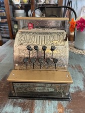 Vintage Toy Benjamin Franklin Cash Register MFG by Vanguard Industries Works