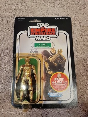 Star Wars Vintage ESB MOC C 3PO (Removable Limbs ) Ships In Star Case