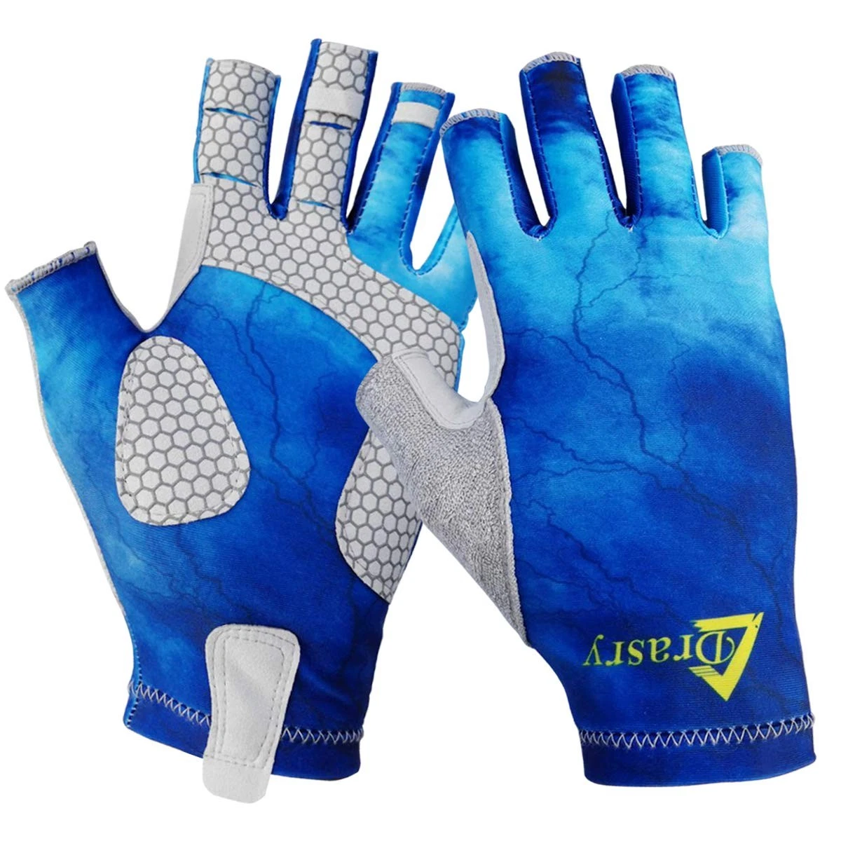 UV Protection Fingerless Fishing Gloves UPF 50+ for Kayaking, Hiking, Sailing