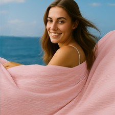 Cooling Blanket Queen Size, Pink Summer Blanket for Hot Sleeper and Night Swe...