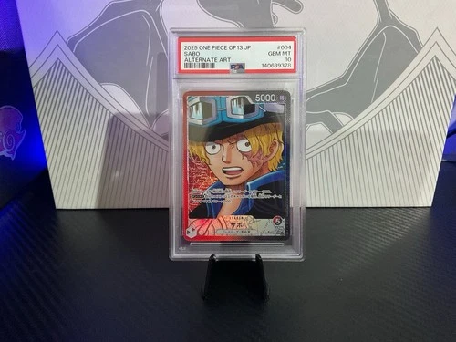 PSA 10 🔥One Piece Sabo (004) (Alternate Art) OP13-004 Japanese Leader Alt Art🔥