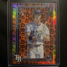 2025 Topps Update Series - Jake Mangum #US306 Jack-O'-Lantern Foil (RC)