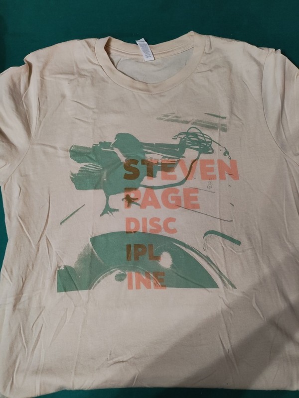 Steven Page Discipline Tour T-Shirt  Size Medium Canvas Brand