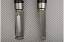 Paire Repose Pieds Avant Pilote Titane-Alu 9cm Pour BUELL M2 CYCLONE 1997-02