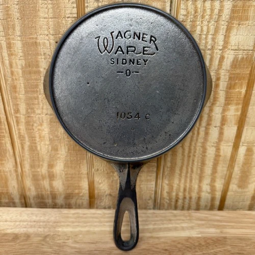 #4 WAGNER WARE SIDNEY -O- 1054 C Nickel-Plated Cast Iron Skillet Outer Heat Ring